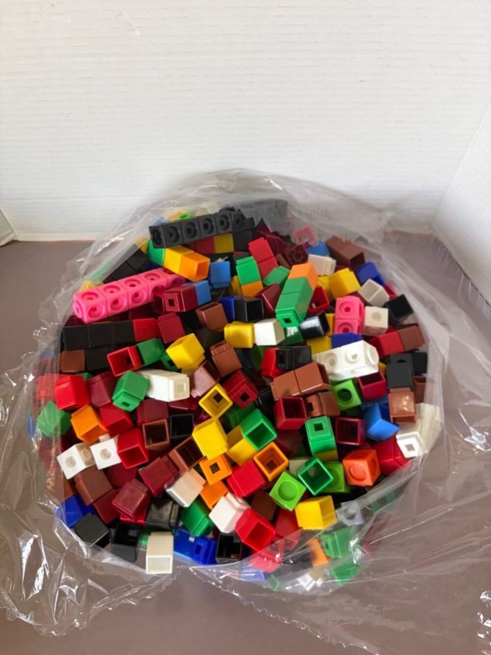 Bag Of Interlocking Snap Cubes For Counting Math STEM And Building Activities